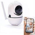 Baby Monitor 24/7 VIDEO/AUDIO, Vedere nocturna, Calitate High Definition, Senzor de miscare, Rotire Automata. Aplicatie Android/iOS
