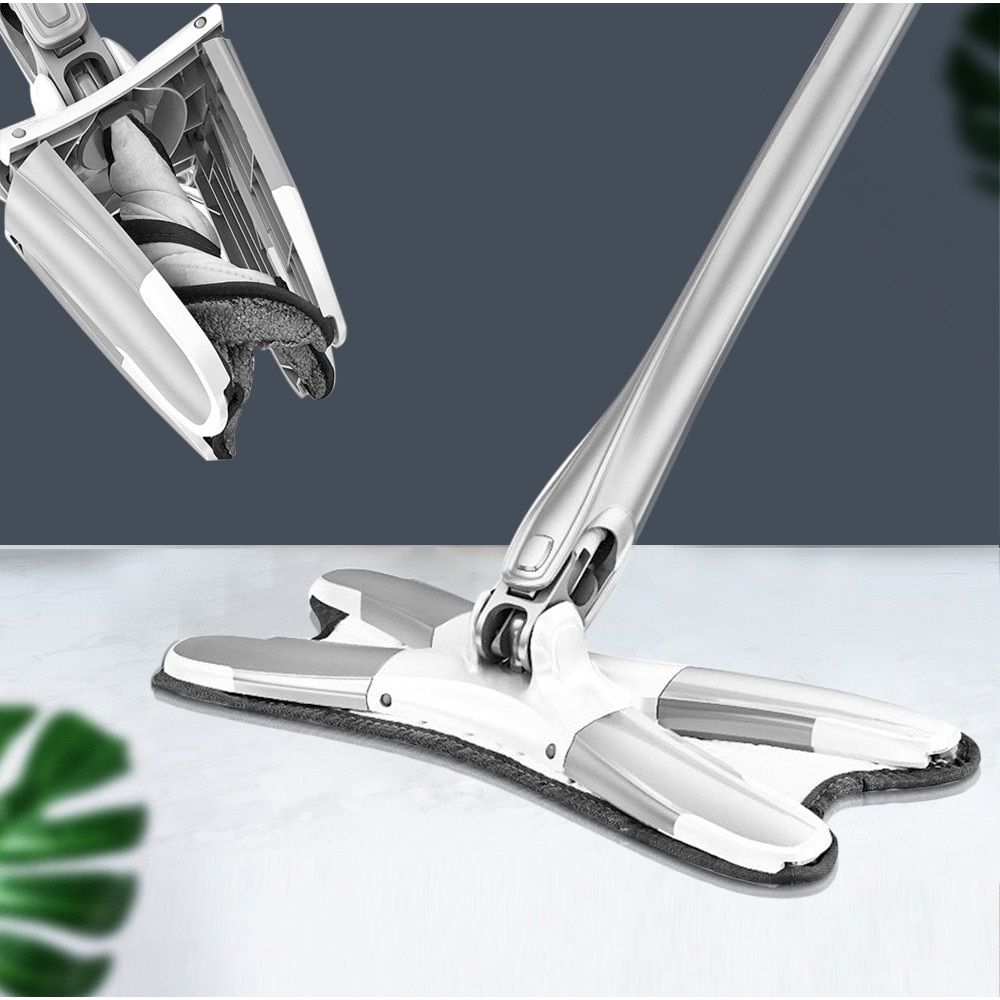 Mop microfibra, reglabil. Inaltime 140 cm. Otel inoxidabil